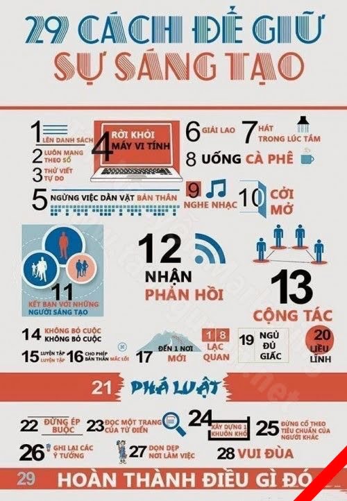 cách tăng cường sự sáng tạo