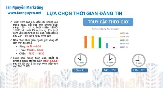 khung giờ đăng bài hiệu quả