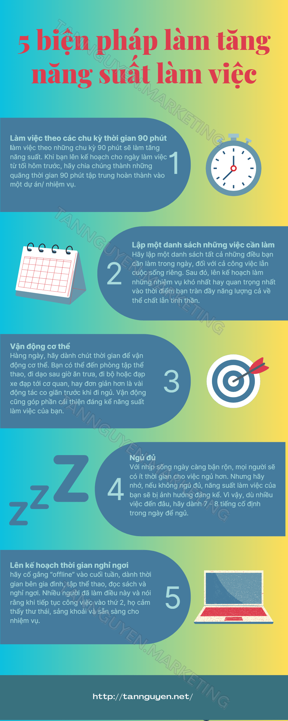 cách tăng năng suất làm việc hiệu quả