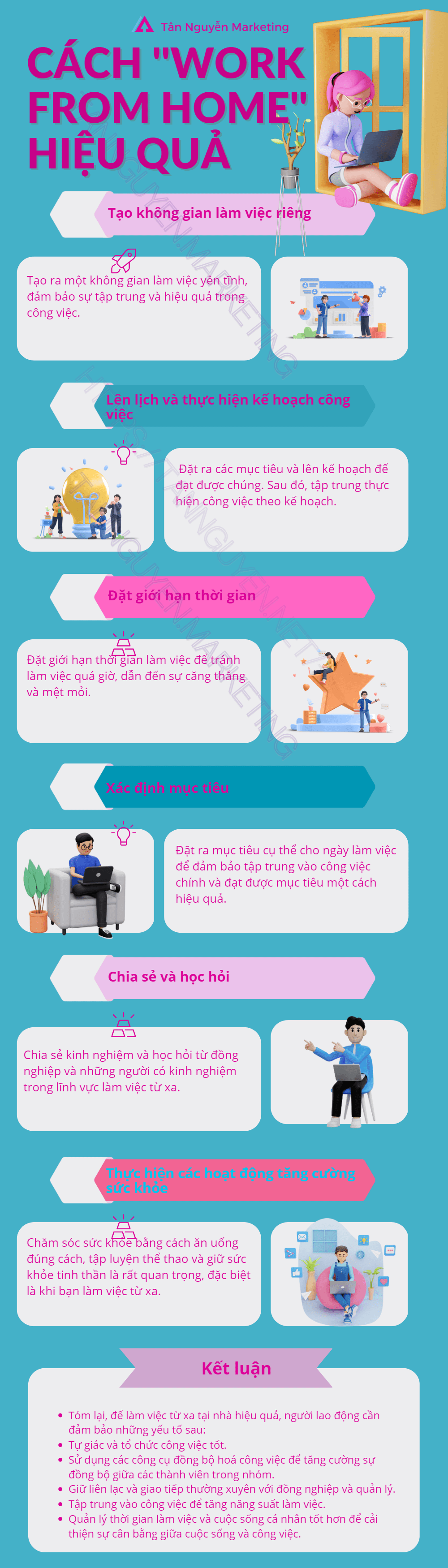 cách làm việc tại nhà hiệu quả