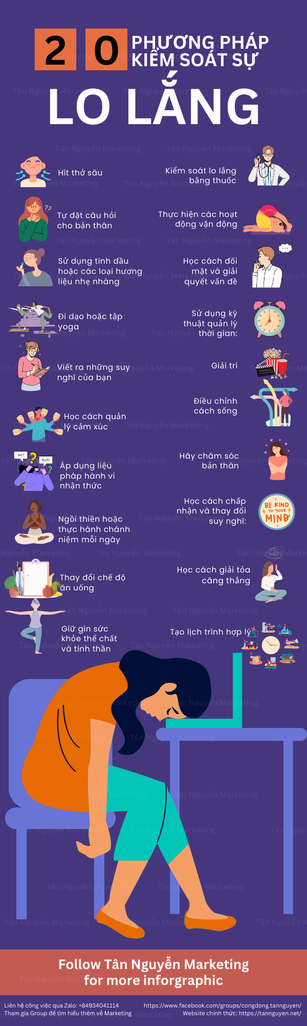 phương pháp kiểm soát sự lo lắng hiệu quả
