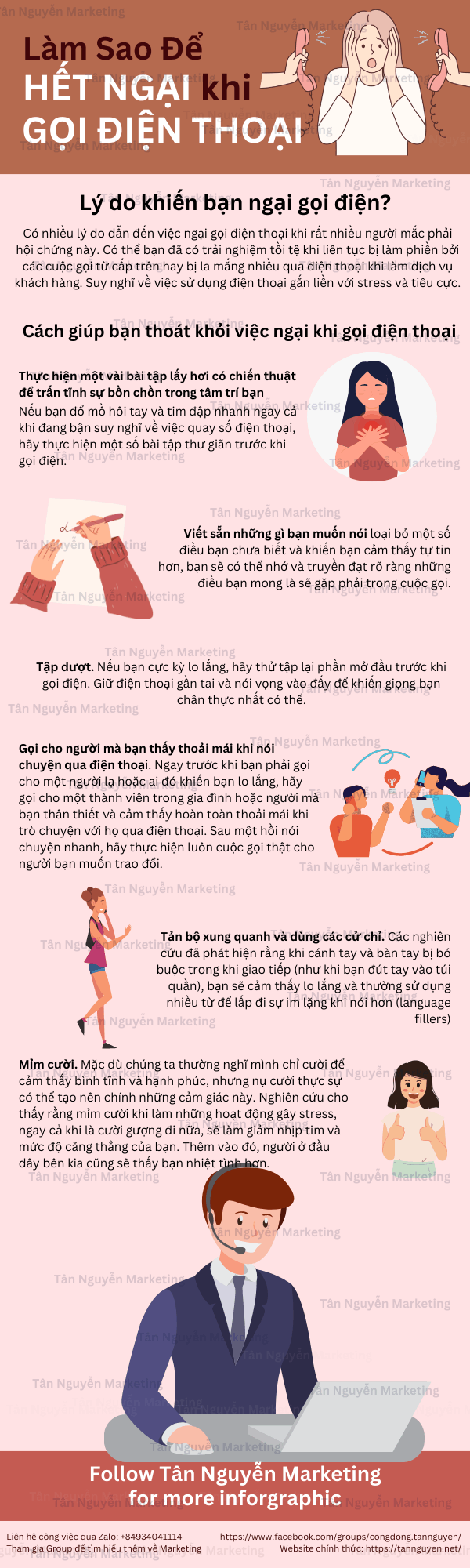 Cách hết ngại khi gọi điện thoại telesale