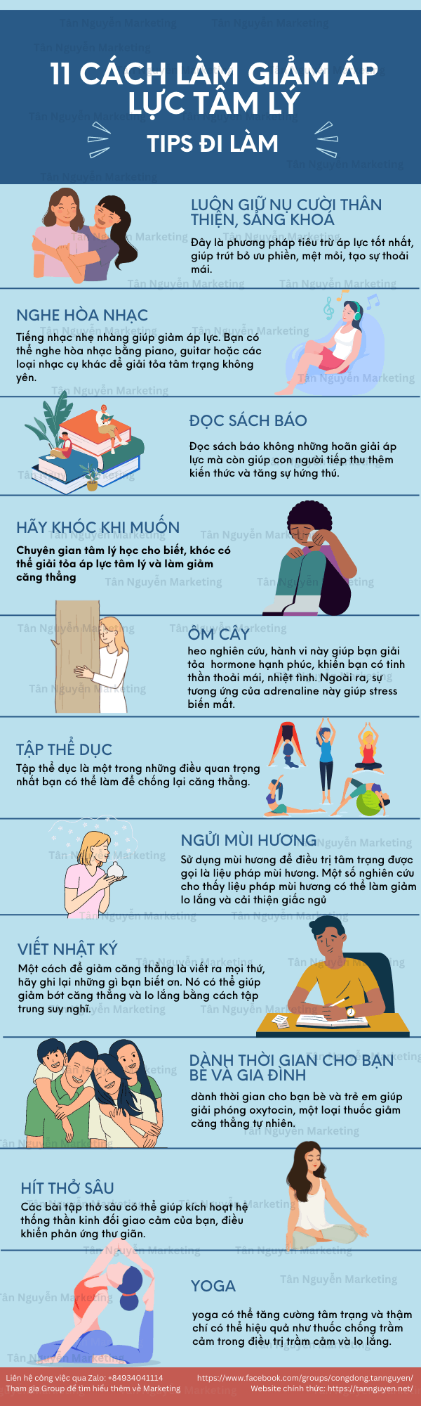 cách giảm áp lực tâm lý