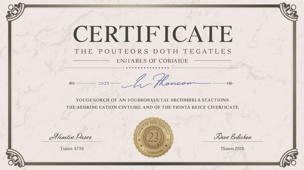 Canva certificate