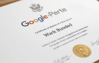các chứng chỉ google năm 2025 của Tân MKT