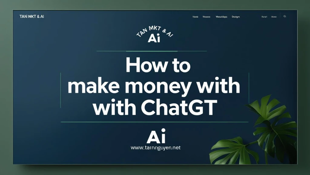 Làm Sao Để Kiếm Tiền Bằng ChatGPT