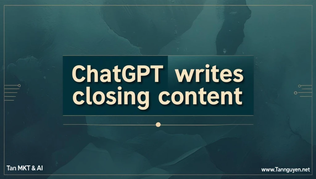 ChatGPT viết nội dung chốt đơn
