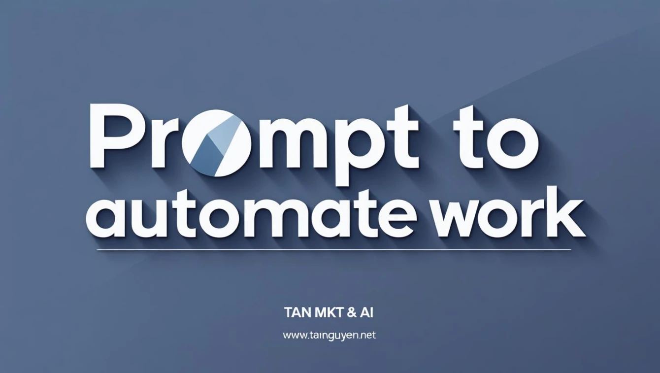 Prompt để tự động hóa công việc bằng AI
