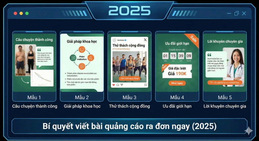 mẫu content giảm cân thu hút