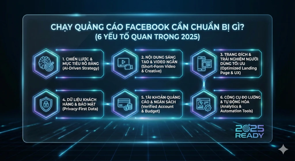 chạy quảng cáo Facebook cần chuẩn bị gì