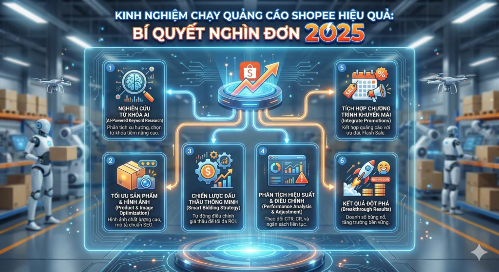 hướng dẫn chạy quảng cáo Shopee hiệu quả