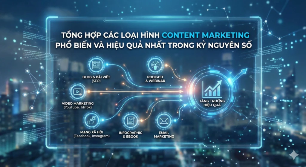 các loại hình content marketing