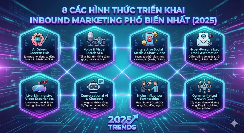 các hình thức triển khai Inbound Marketing