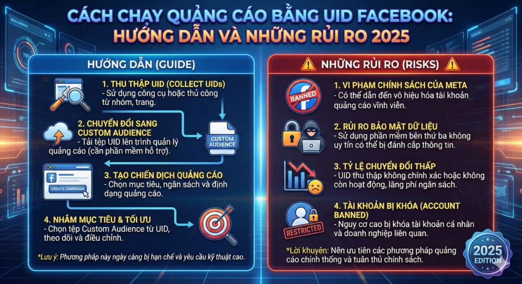 chạy quảng cáo Facebook bằng UID hiệu quả