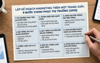 lập kế hoạch marketing trên một trang giấy