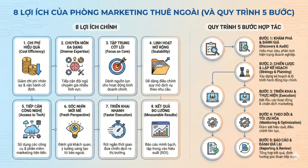 lợi ích của phòng marketing thuê ngoài