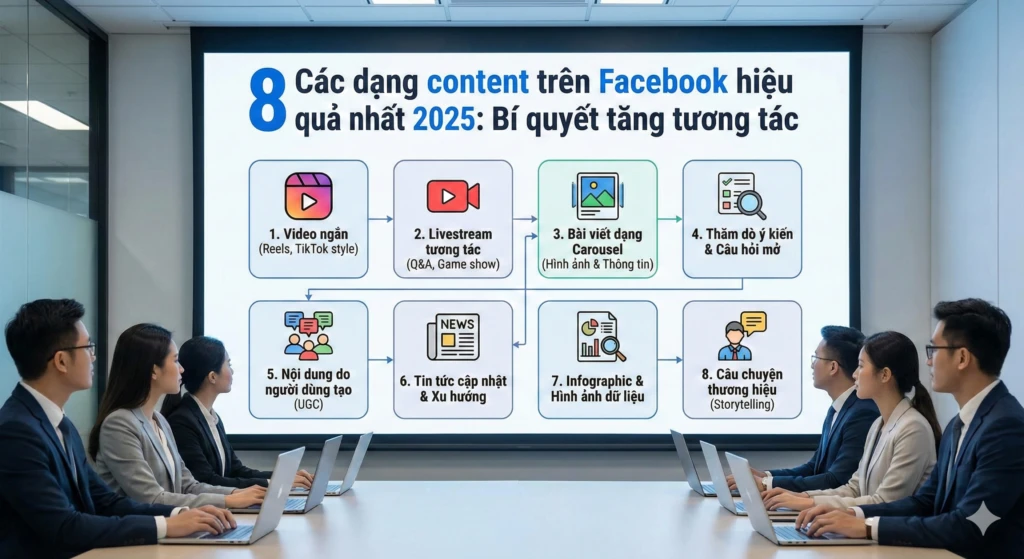 các dạng content trên Facebook hiệu quả