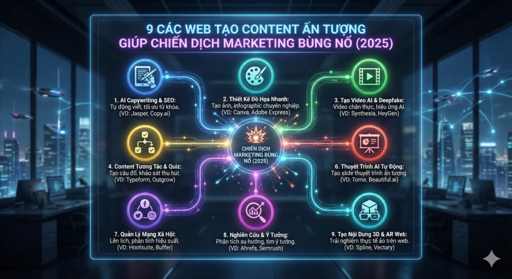các web tạo content ấn tượng