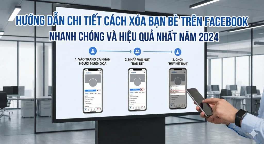 cách xóa bạn bè trên Facebook