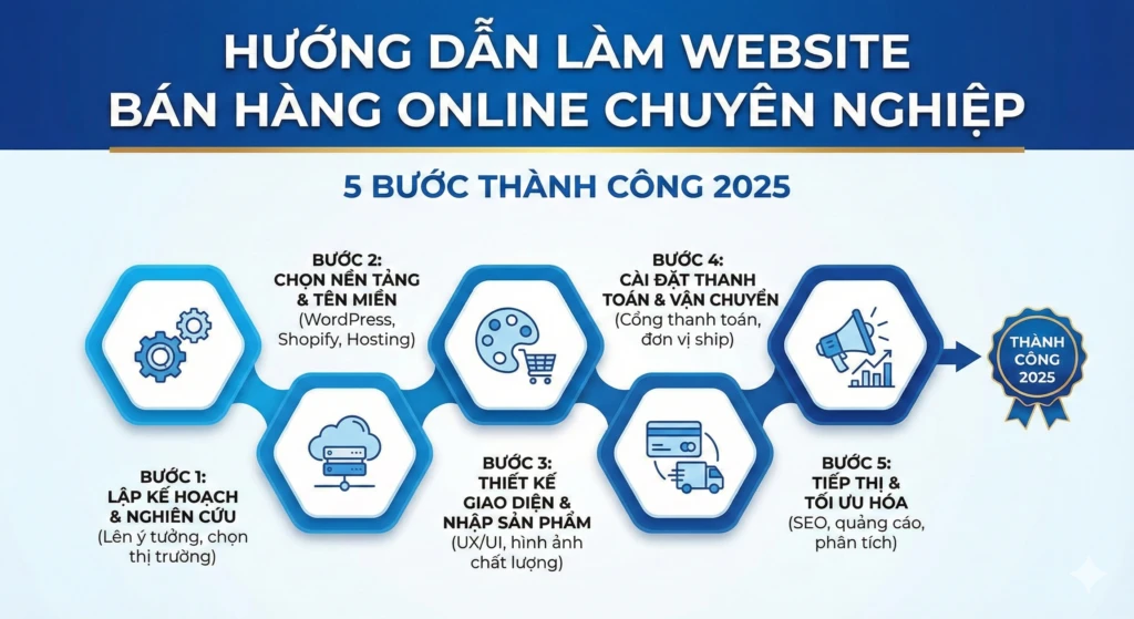 hướng dẫn làm website bán hàng online chuyên nghiệp