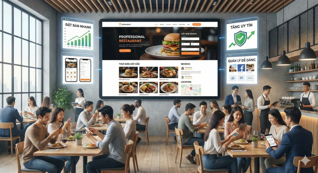 lợi ích của website nhà hàng chuyên nghiệp