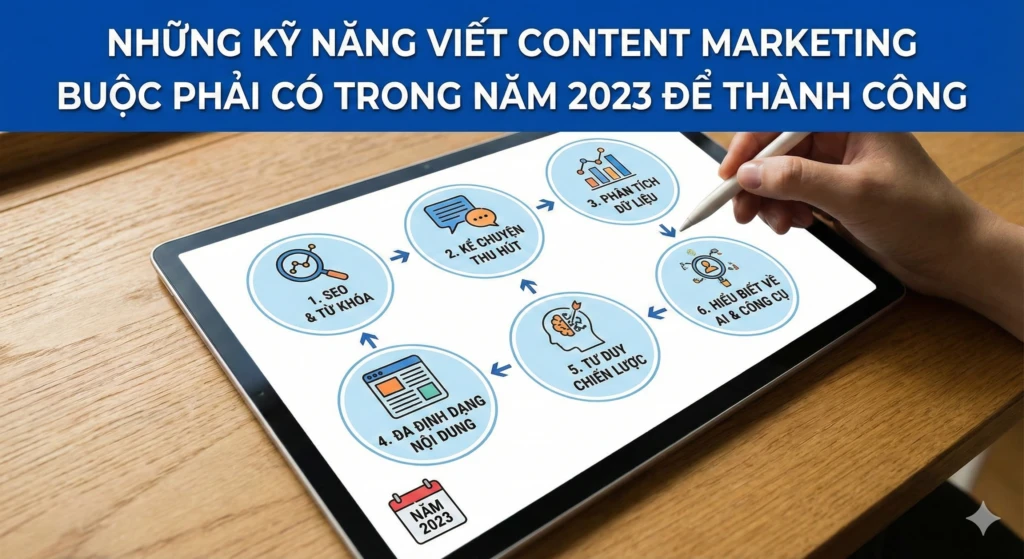 những kỹ năng viết content marketing buộc phải có