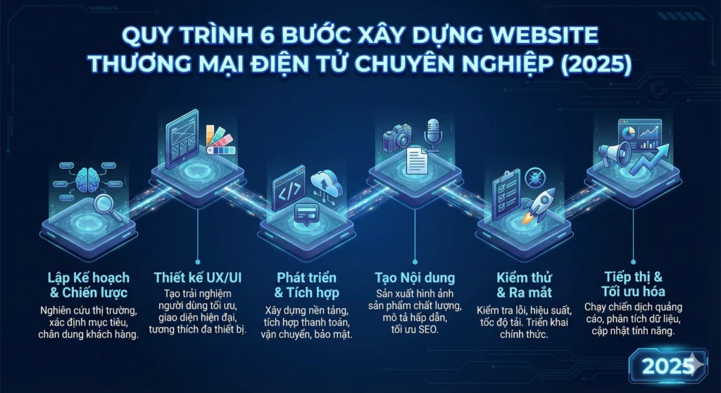 quy trình xây dựng website thương mại điện tử