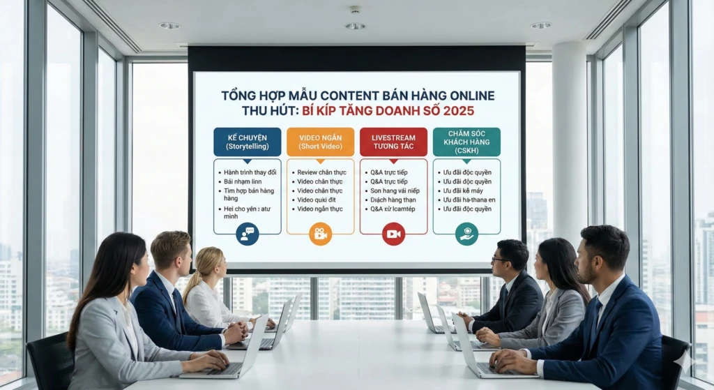 tổng hợp mẫu content bán hàng online thu hút