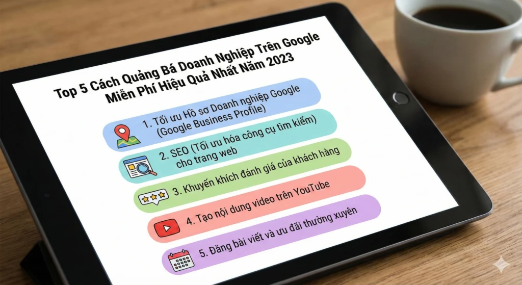 cách quảng bá doanh nghiệp trên Google miễn phí