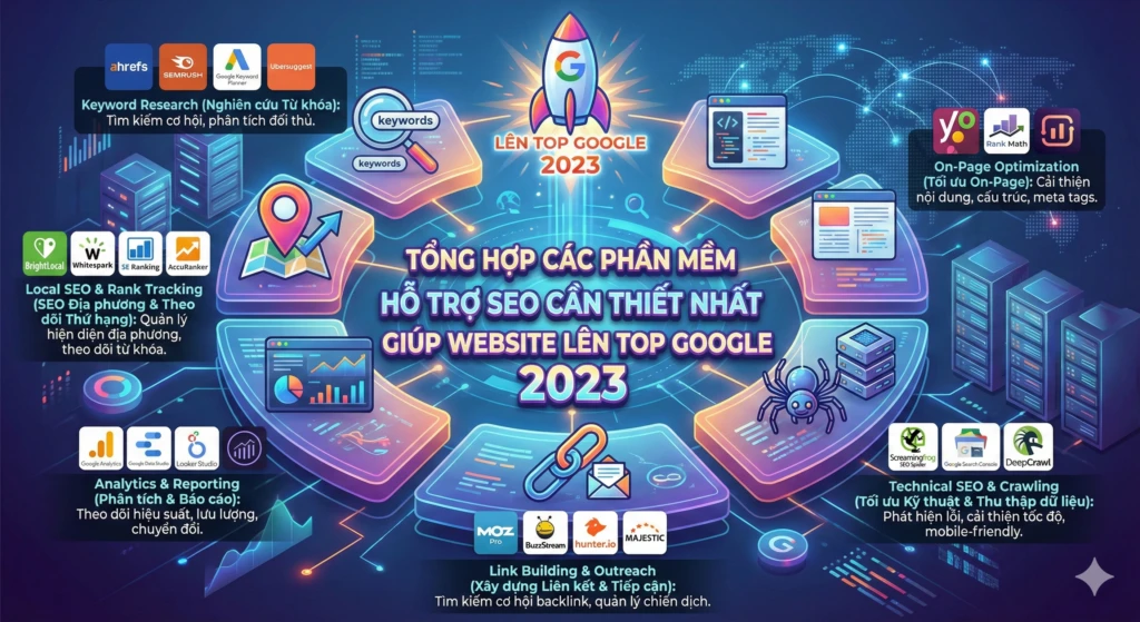 các phần mềm hỗ trợ SEO cần thiết nhất
