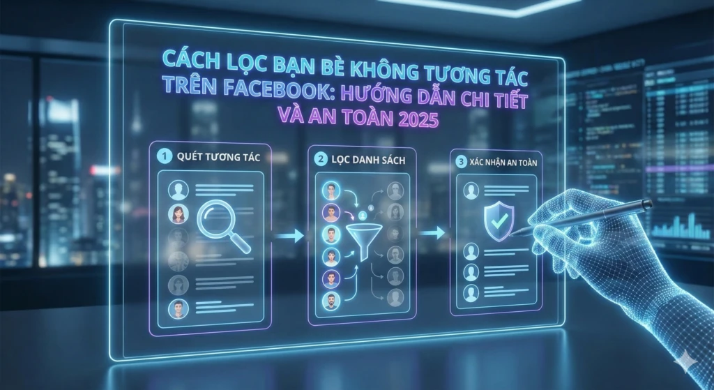 cách lọc bạn bè trên facebook bằng iPhone