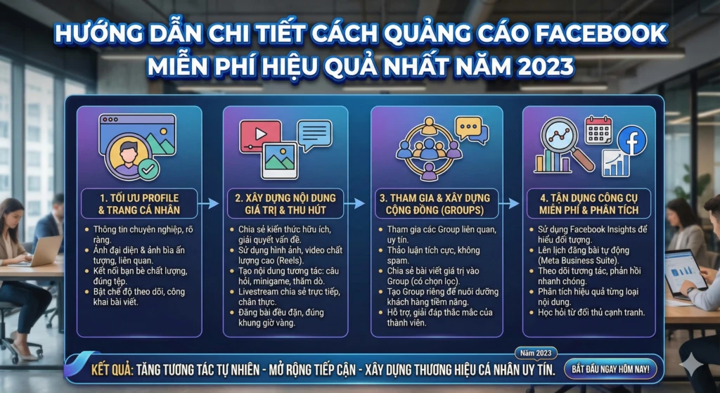 cách quảng cáo Facebook miễn phí