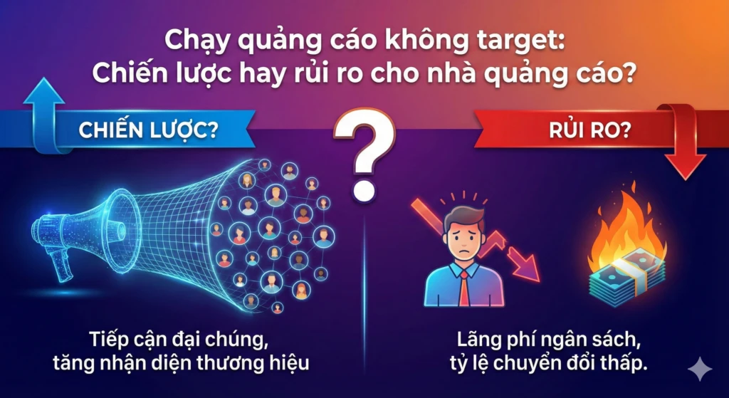 chạy quảng cáo không target