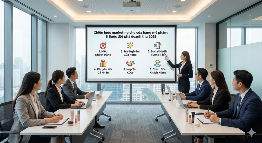 chiến lược marketing cho cửa hàng mỹ phẩm