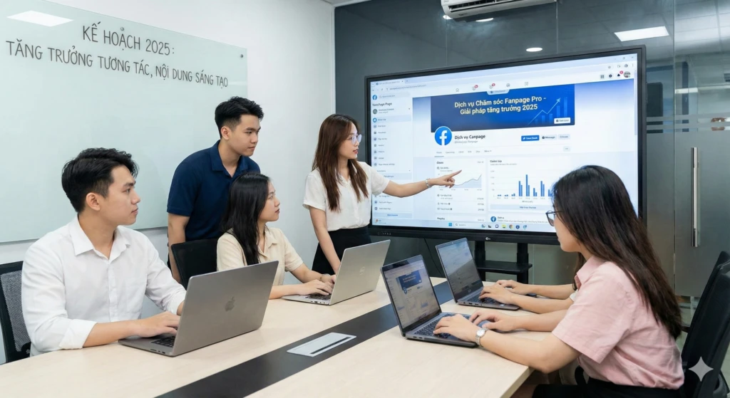dịch vụ chăm sóc trang fanpage Facebook