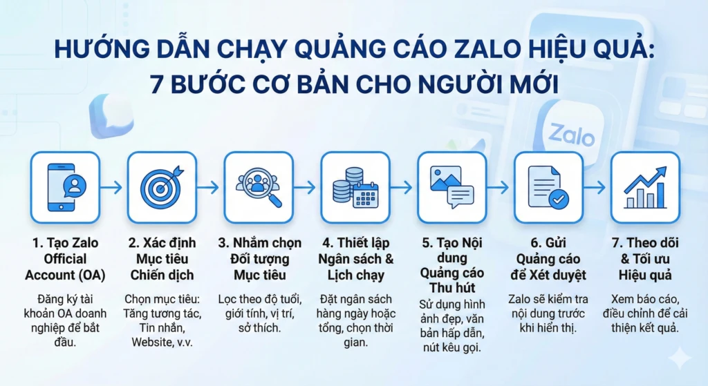 hướng dẫn chạy quảng cáo Zalo hiệu quả