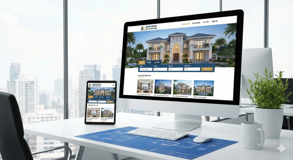 thiết kế website bất động sản chuyên nghiệp