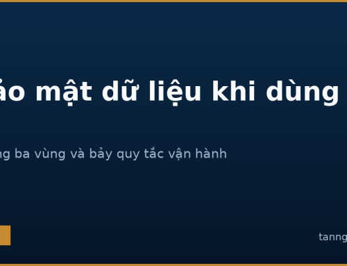 Bảo mật dữ liệu khi dùng AI trong công việc