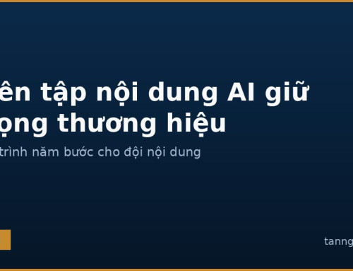 Biên tập nội dung AI để giữ giọng thương hiệu