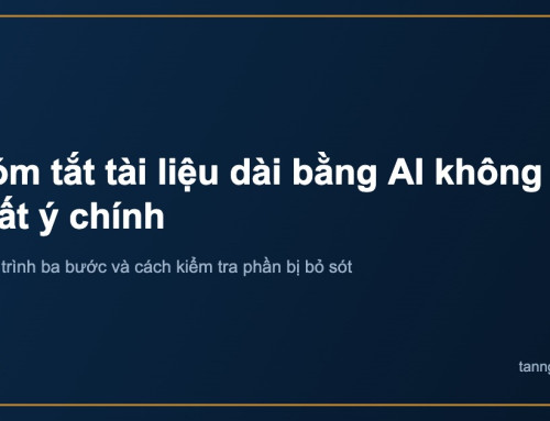 Tóm tắt tài liệu dài bằng AI không mất ý chính